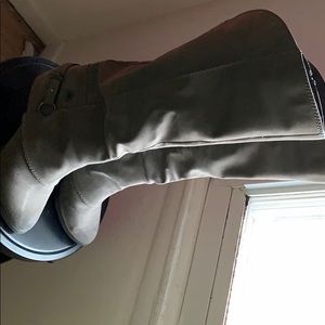 Gray boots